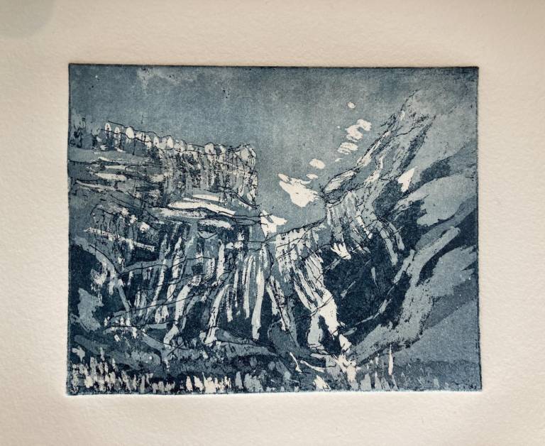 Dad's Gordale Study (Etching) - Fiona Armer