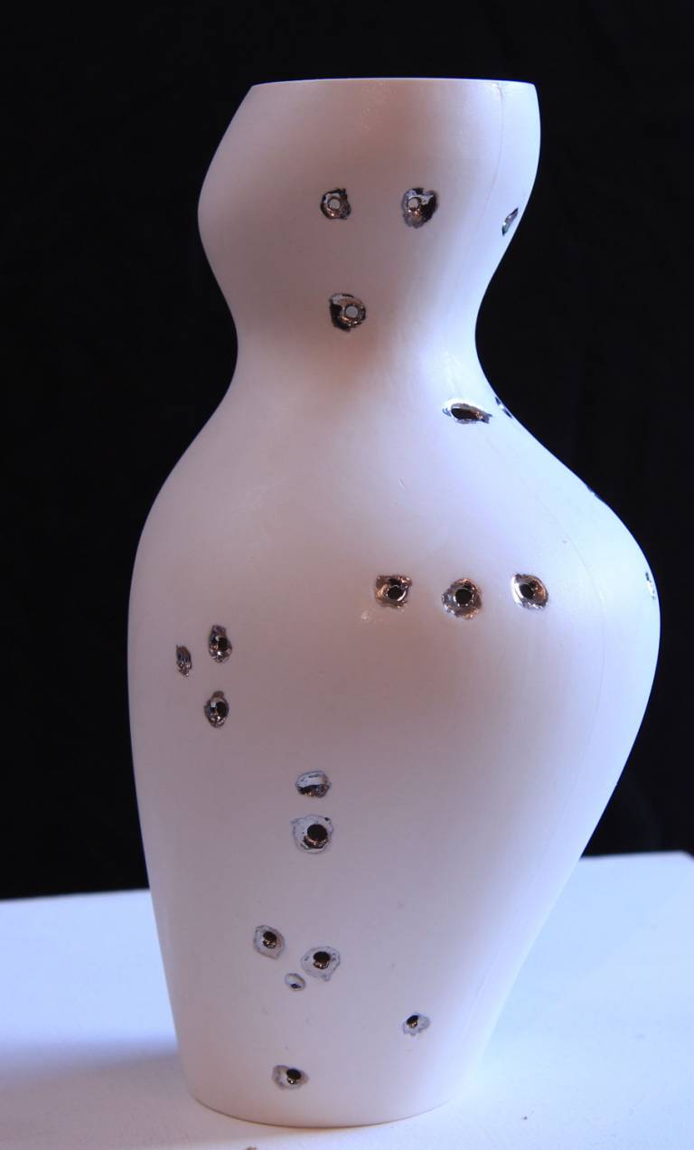Amy Lawson - White Shotgun Vase
