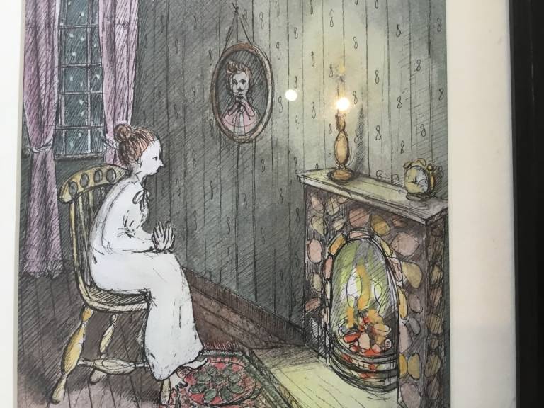 Fiona Michie  - Cat by fire