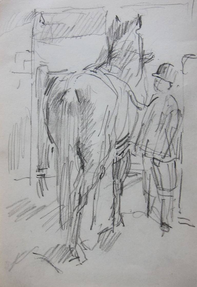 Horse and groom - Maurice Feild