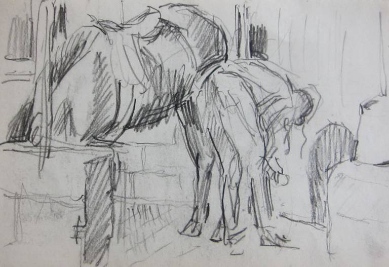 Maurice Feild - Horse being shoed