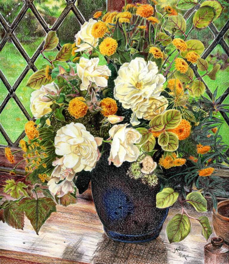 Flowers in the Window - Janie Pirie