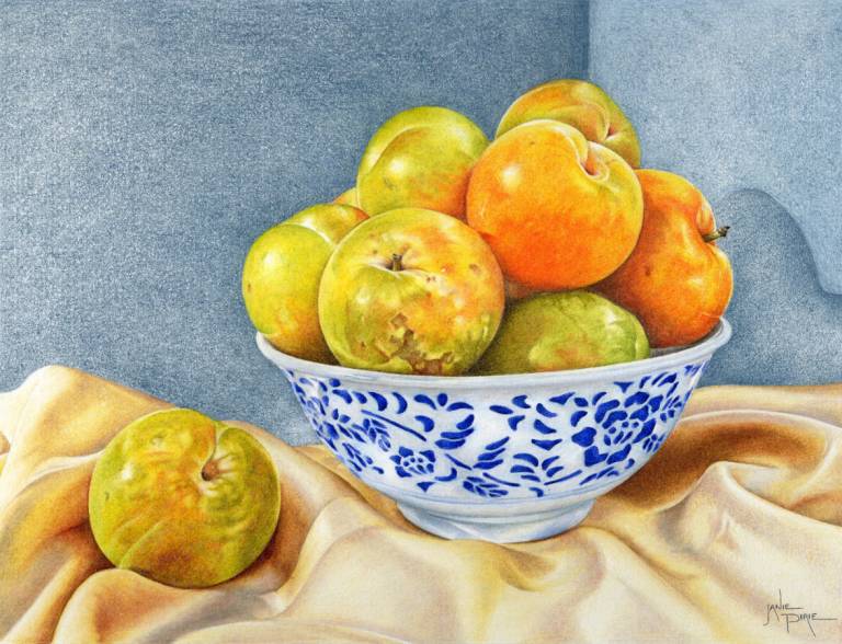 Golden Plums in a Chinese Bowl - Janie Pirie