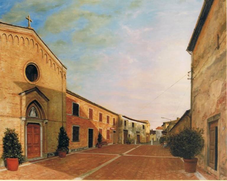 The Church, Vico d'Elsa. SOLD - Cyppo  Streatfeild