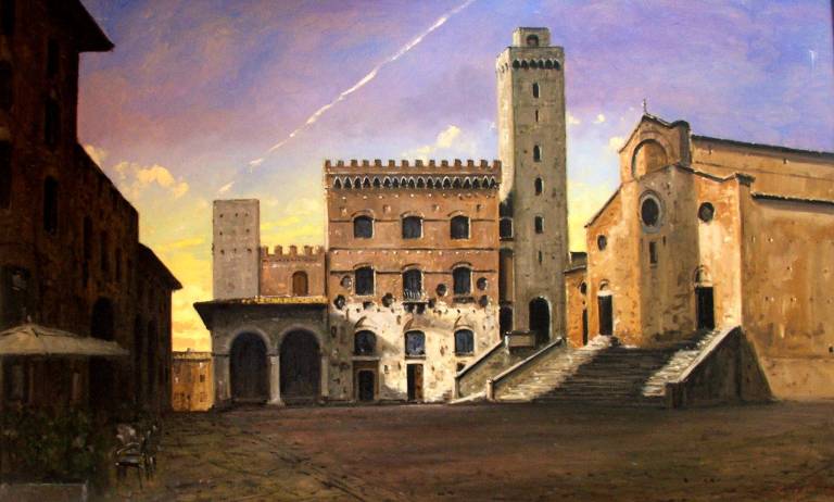La Piazza del Duomo. San Gimignano. Toscana - Cyppo  Streatfeild