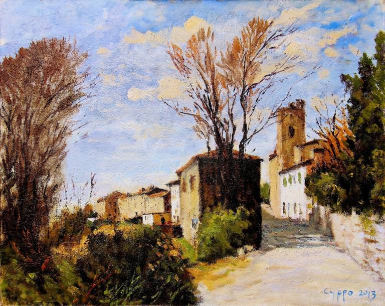 Into the village. Castelfalfi. Toscana - Cyppo  Streatfeild