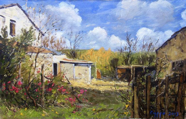 The back yard. Izzalini. Umbria - Cyppo  Streatfeild