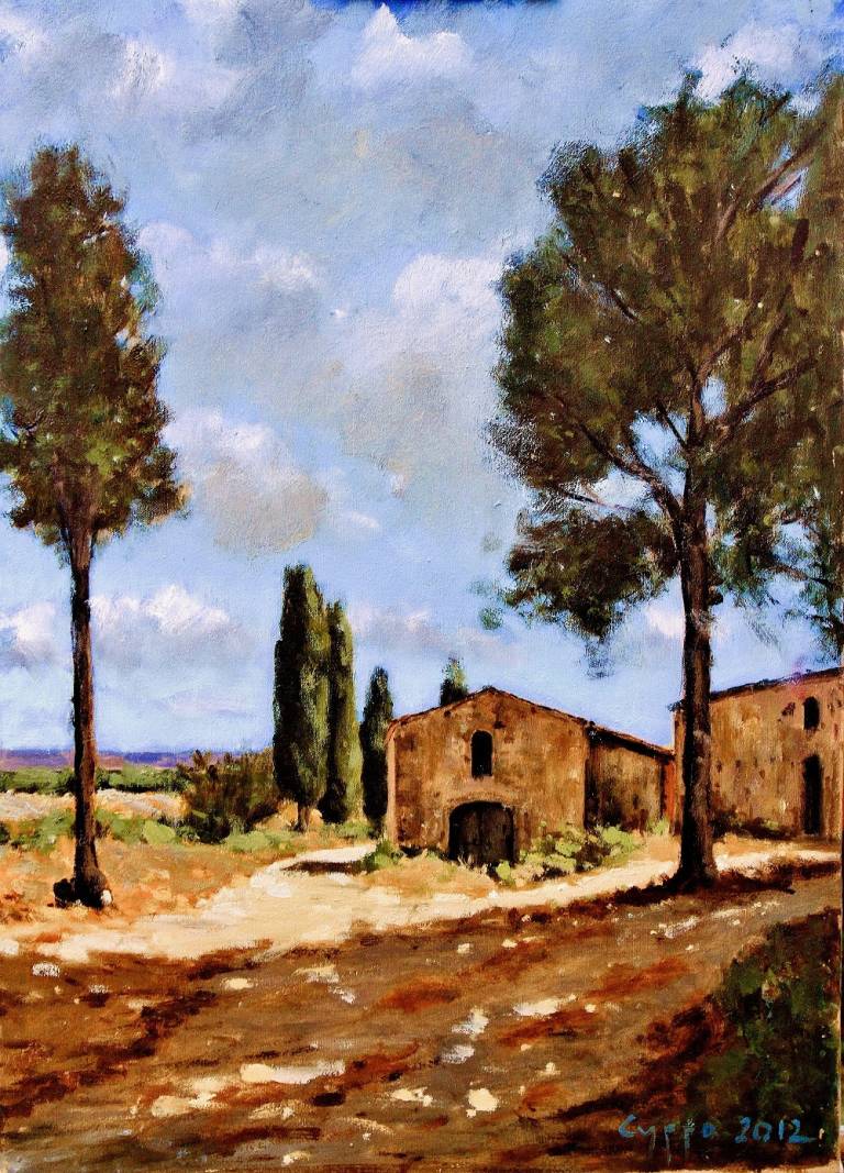 Crossroads at Sensano. Toscana - Cyppo  Streatfeild