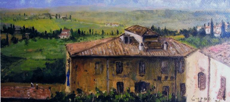 View to Francesca's house. San Gimignano. Toscana - Cyppo  Streatfeild