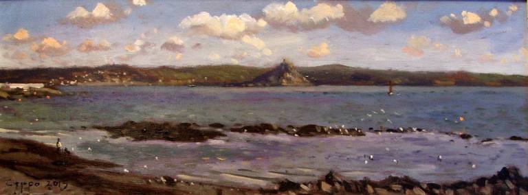 Blue morning. To Marazion. SOLD - Cyppo  Streatfeild