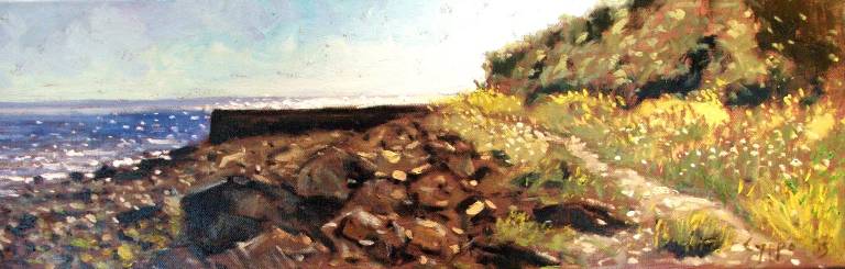 Sunlit walk to Newlyn. SOLD - Cyppo  Streatfeild