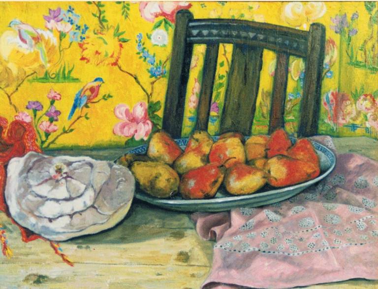 Apples & yellow wallpaper. SOLD - Cyppo  Streatfeild