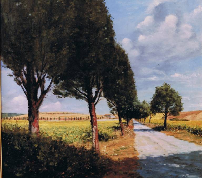 White Road to Siena. Toscana. SOLD - Cyppo  Streatfeild