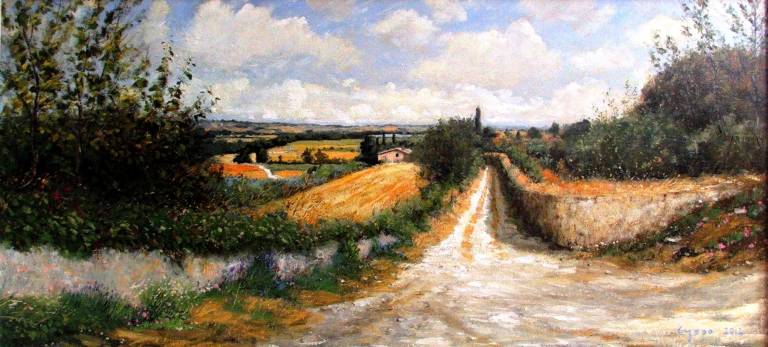 The Wonderful White Road to Siena SOLD - Cyppo  Streatfeild