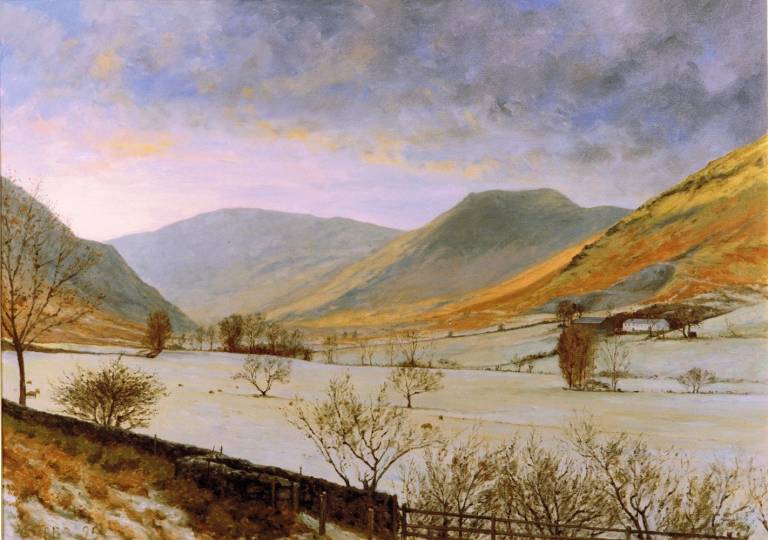 Snow on the Hills. Cumbria. SOLD - Cyppo  Streatfeild