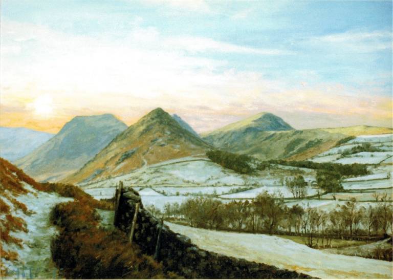 Snow Sunset. Cumbria. SOLD - Cyppo  Streatfeild