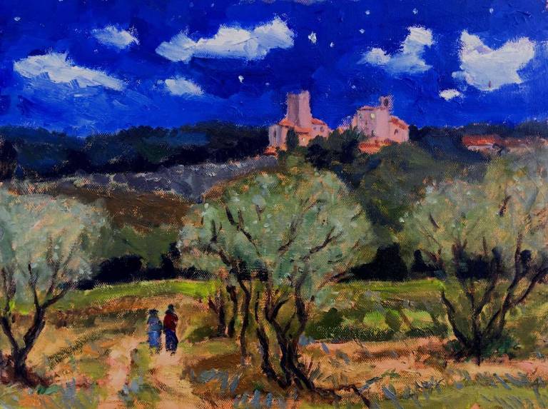 Couple At Night. Olives Near Izzalini - Cyppo  Streatfeild