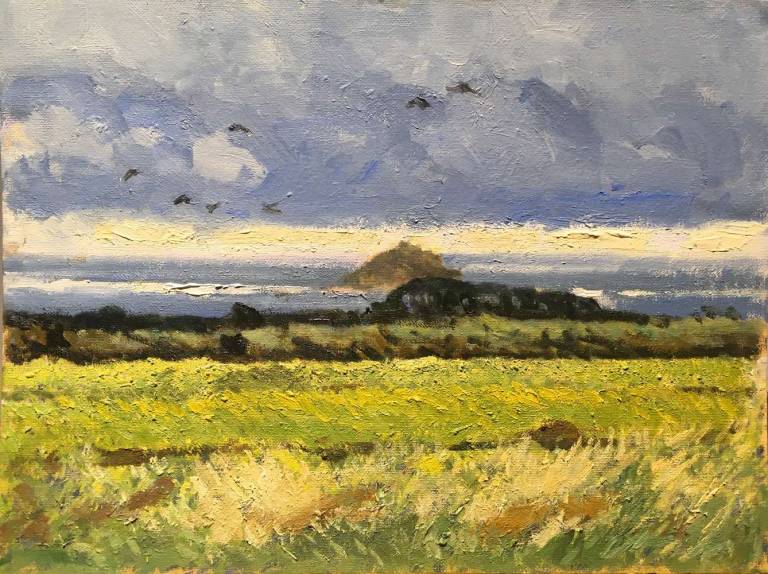 Over Field. Crows & The Mount SOLD - Cyppo  Streatfeild