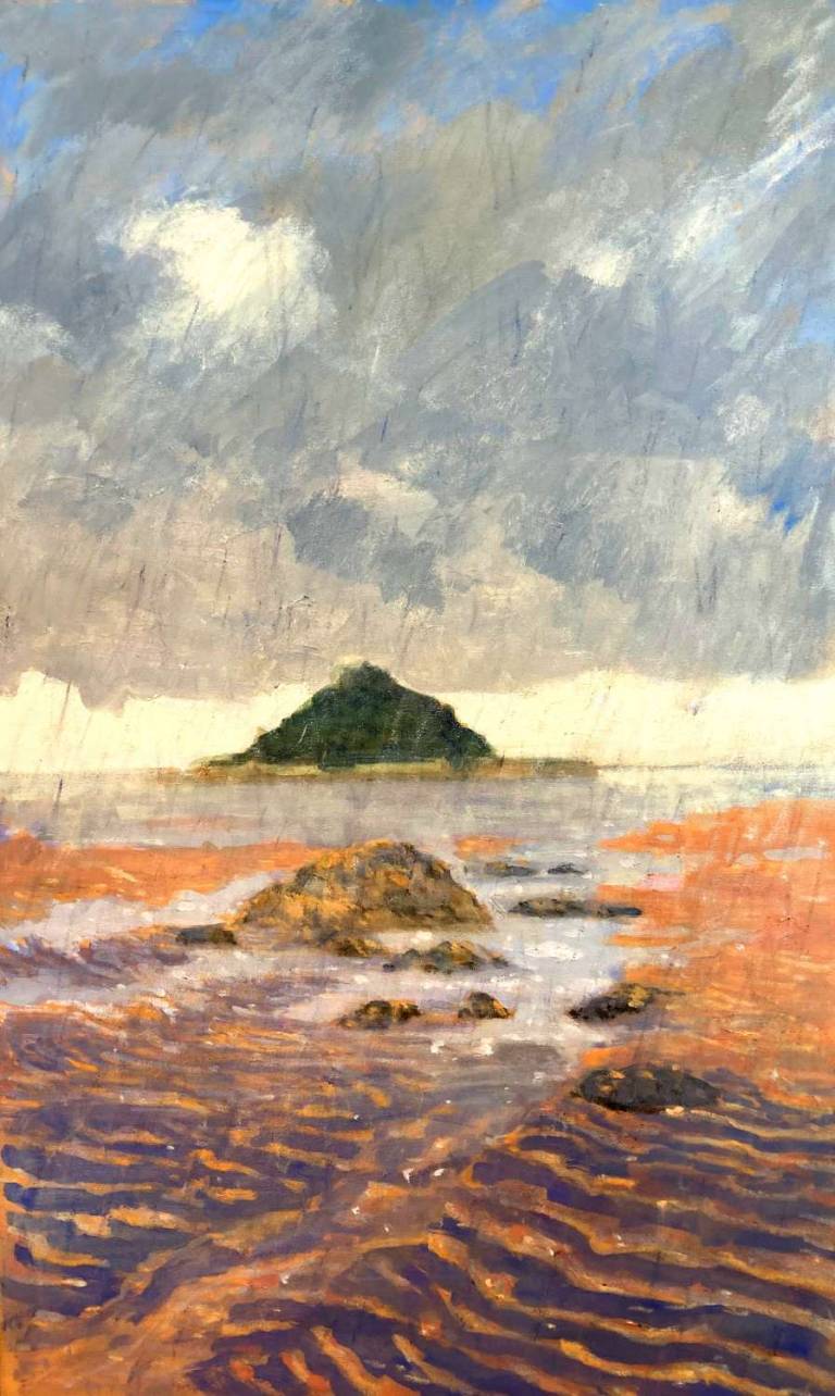 St Michael's Mount In The Rain - Cyppo  Streatfeild