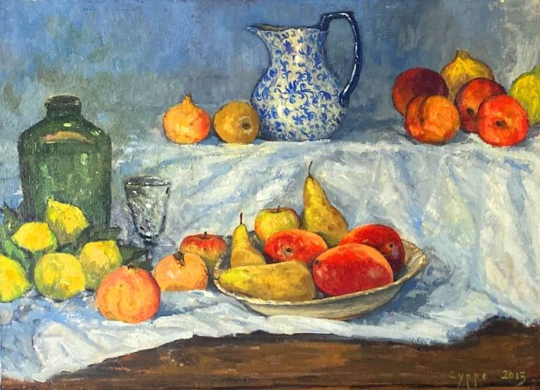 Fiona's Jug With Fruit - Cyppo  Streatfeild