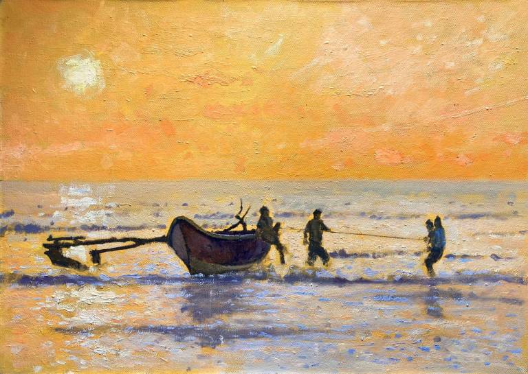 End Of The Day. Tangelle. Sri Lanka. SOLD - Cyppo  Streatfeild