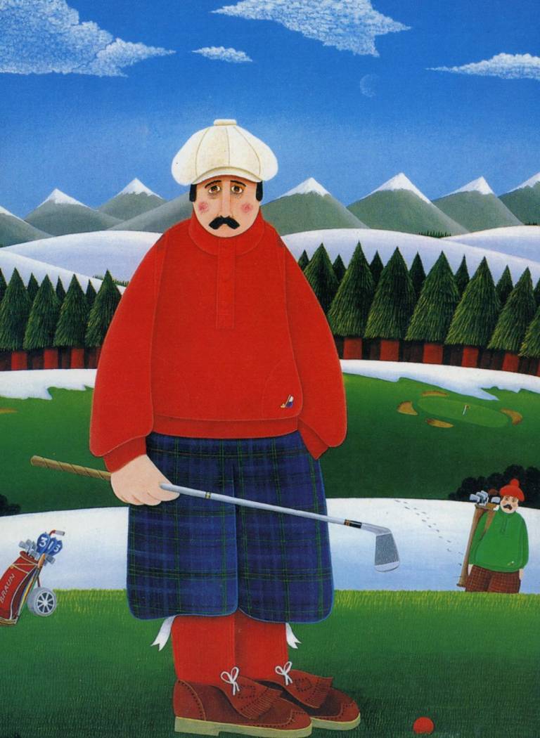 Winter Golf PGA Xmas Card - Peter Heard