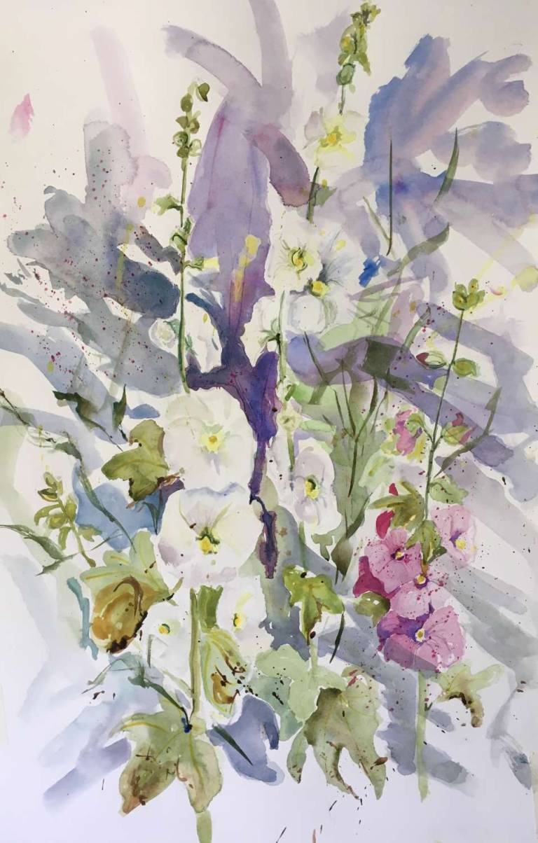 HOLLYHOCKS - Perdi Goldsmith