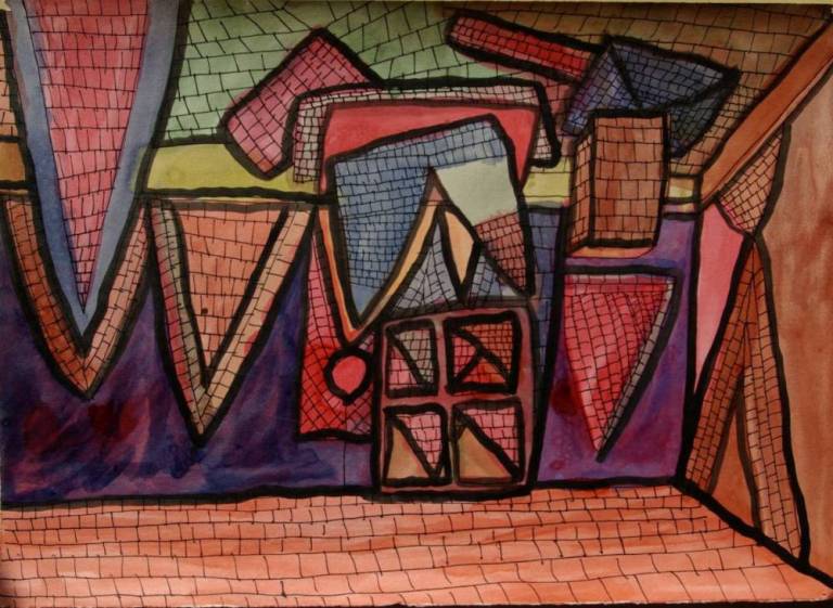 Interior with triangles - Dave Pearson
