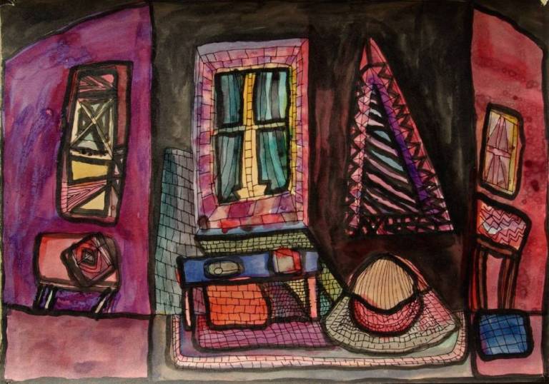 Interior with table and plate - Dave Pearson