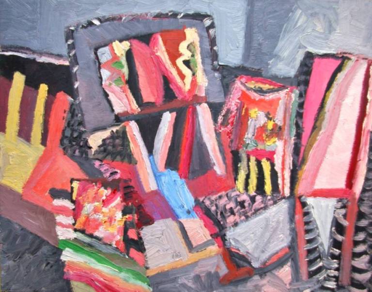 Painting on an easel - Dave Pearson