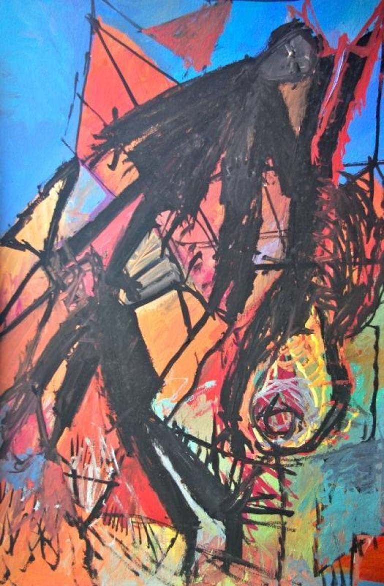 Two Black Figures - Dave Pearson