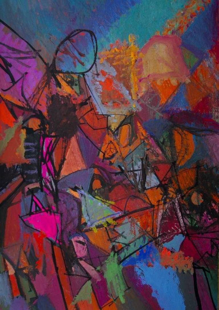 Figure with Pink Bag - Dave Pearson
