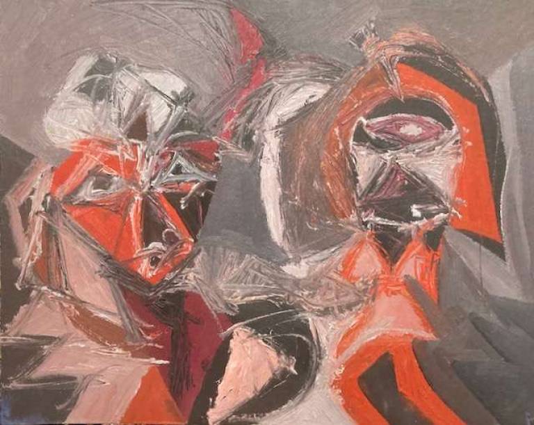 Two fierce figures - Dave Pearson