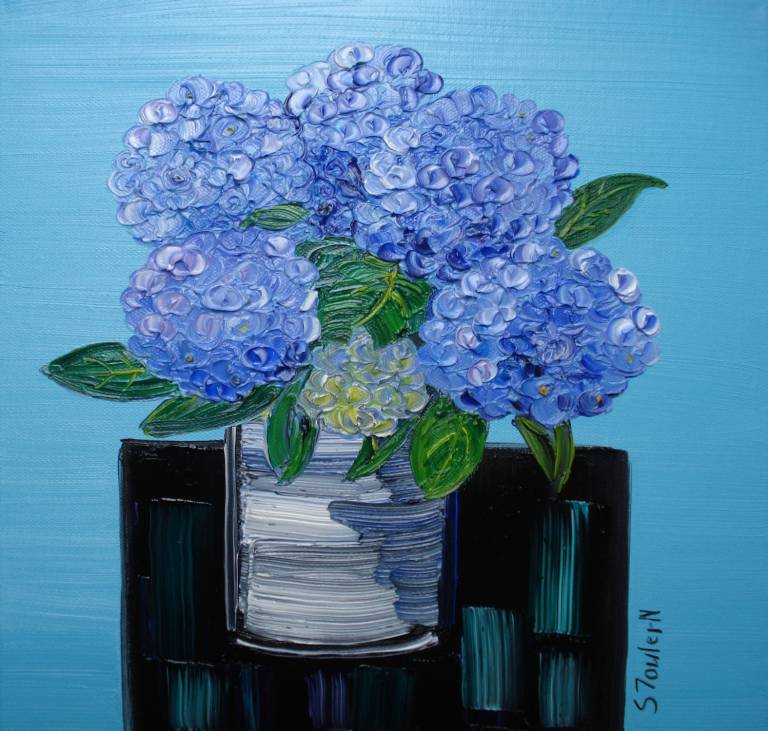 Blue Hydrangeas £45 - Sheila Fowler