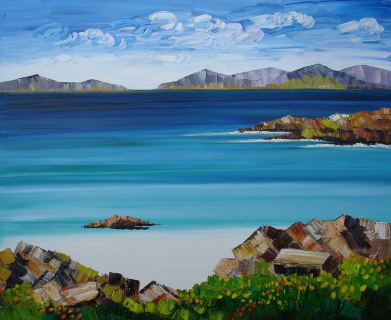 Machair and Beach Rocks Scarista Harris (30 x 25cm) £65 - Sheila Fowler