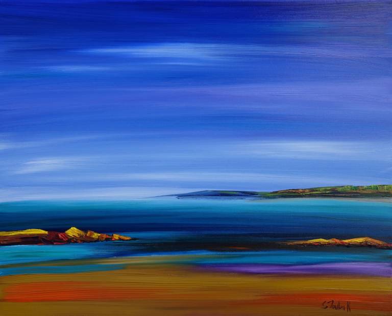 Evening Sky Impression Harris (75 x 60cm) SOLD - Sheila Fowler