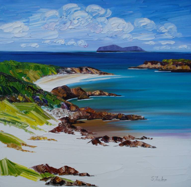 White Sands Iona  WITH MOUNT - Sheila Fowler