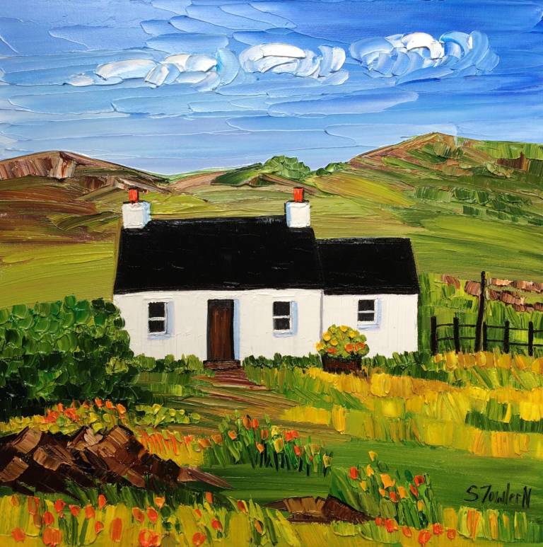 Cottage and Wildflowers Coll SOLD - Sheila Fowler