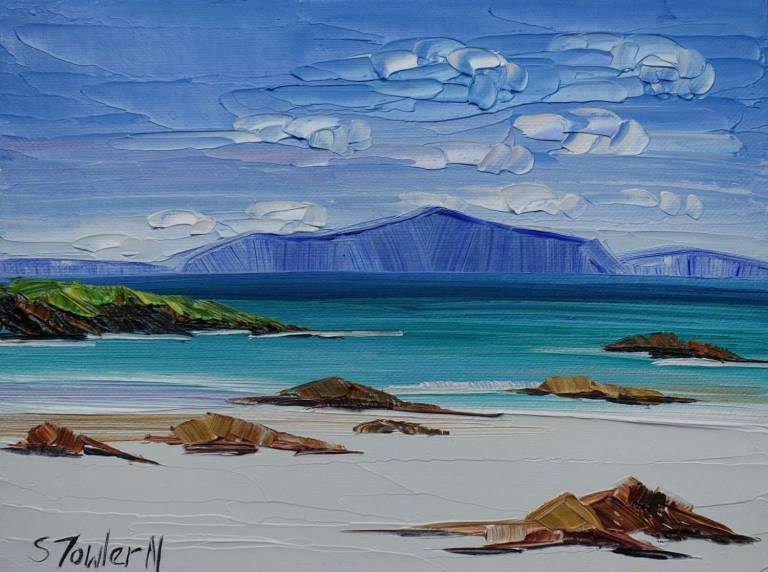 North End Iona  20 x 17cm (unframed) £160 SOLD - Sheila Fowler