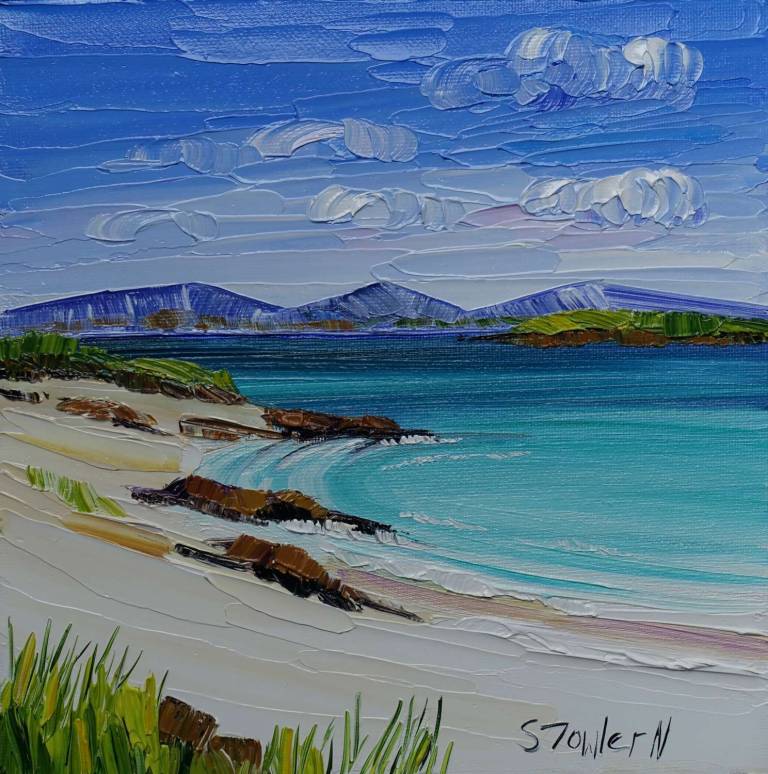 Summer Skies Barra (20 x 20cm) £275 - Sheila Fowler