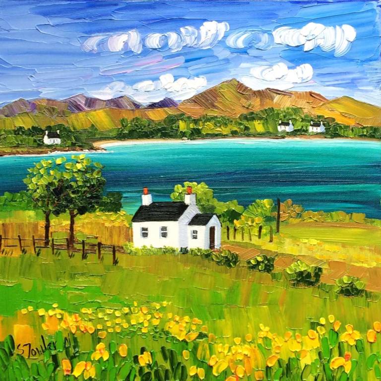 Cottages and Brodick Bay - Sheila Fowler