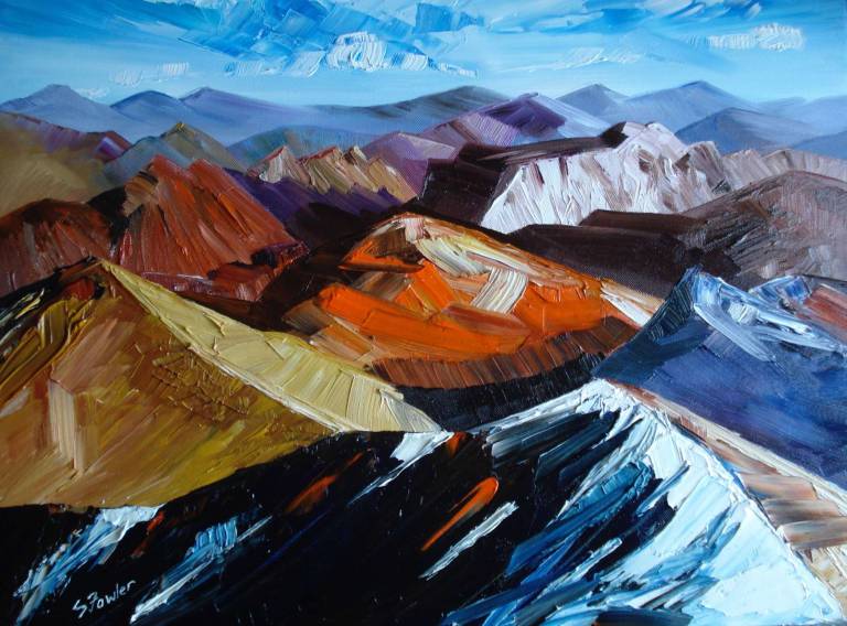 Glencoe Mountains (40 x 30cm)  £75 - Sheila Fowler