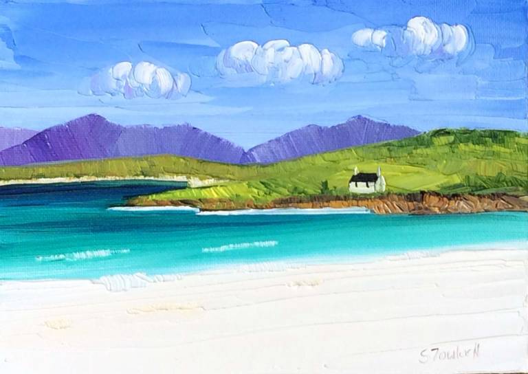 Luskentyre Harris   unframed 8 x 6inches  SOLD - Sheila Fowler