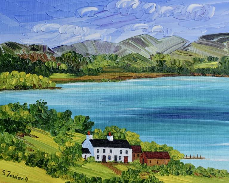 Derwent Water  25 x 20cm  (LAKE DISTRICT ART PRINT- click for detail) - Sheila Fowler