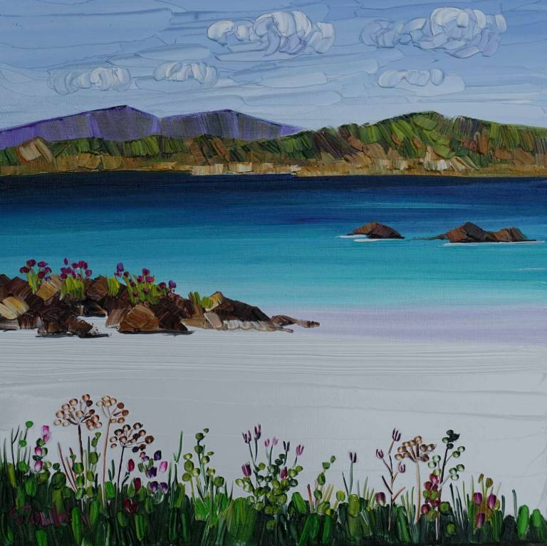 Sea Thrift and Grasses Iona SOLD - Sheila Fowler