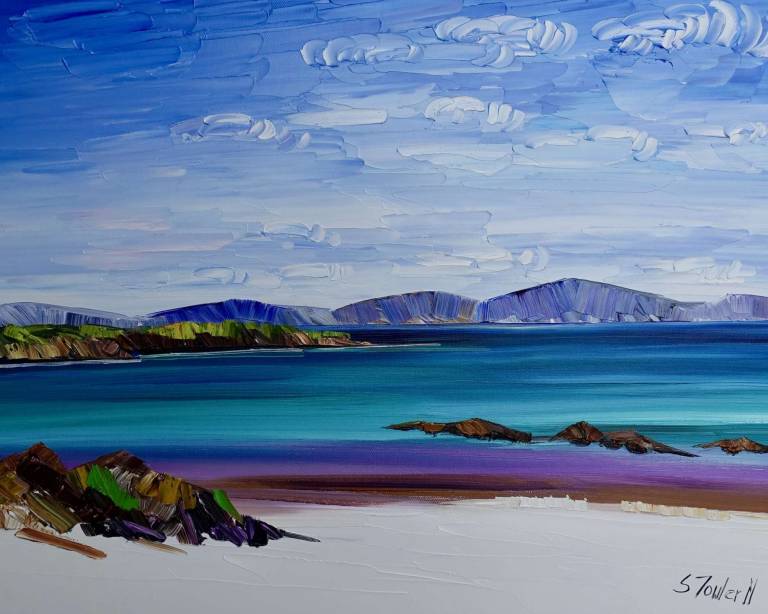 Beach Blues Iona   25 x 20cm - Sheila Fowler