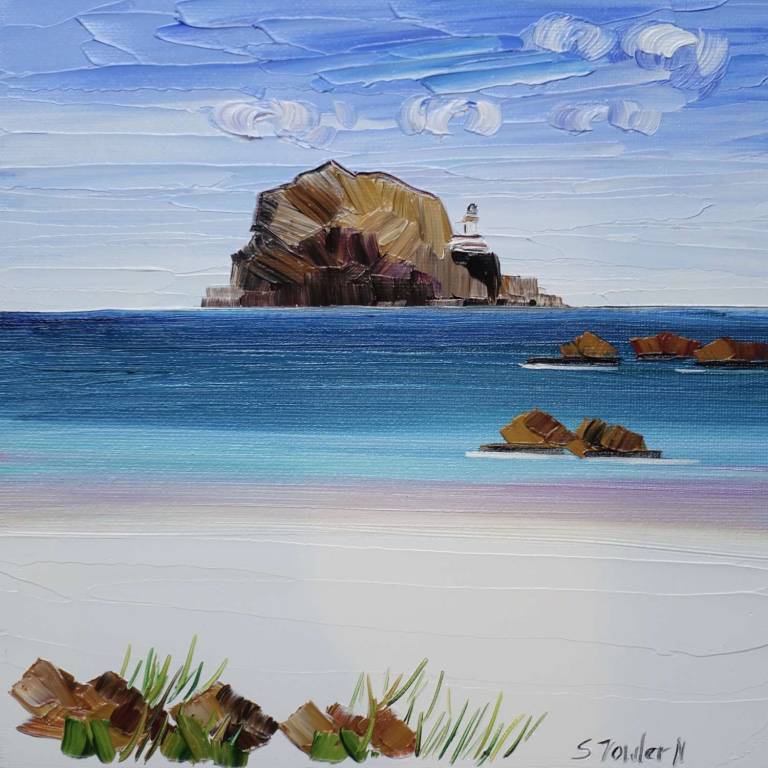 Bass Rock from North Berwick MORNINGSIDE GALLERY SOLD - Sheila Fowler