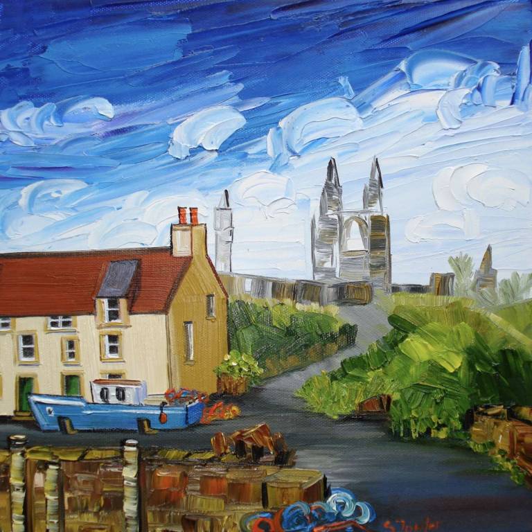 4 X GREETINGS CARDS OF ST ANDREWS AND EAST NEUK £10 - Sheila Fowler