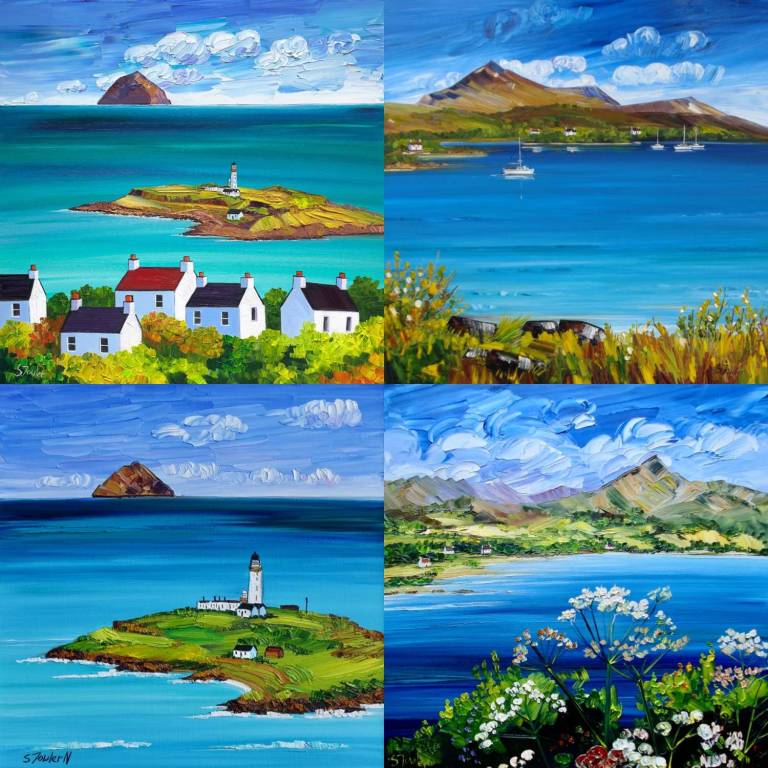 4 x  GREETINGS CARDS OF ARRAN &pound;10 - Sheila Fowler