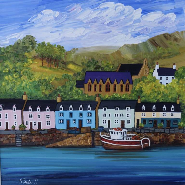 Portree, Isle of Skye (25 x 25cm) - Sheila Fowler